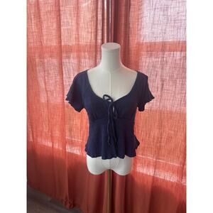 Blue Rain Top Fairycore Fairy Goblin Angelcore Cottagecore